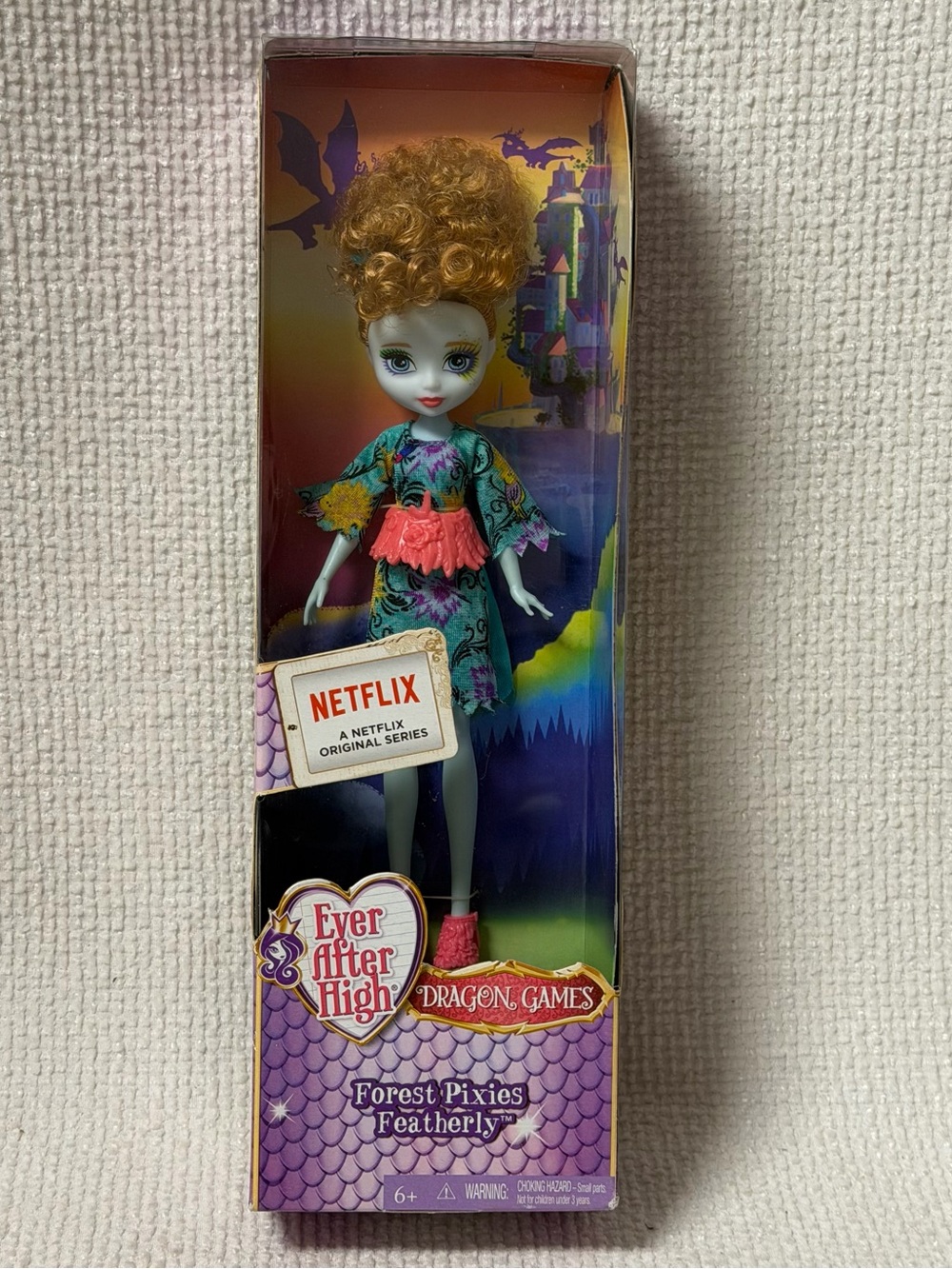 2015 Ever After High Dragon Games 8" Doll - Forest Pixies FEATHERLY